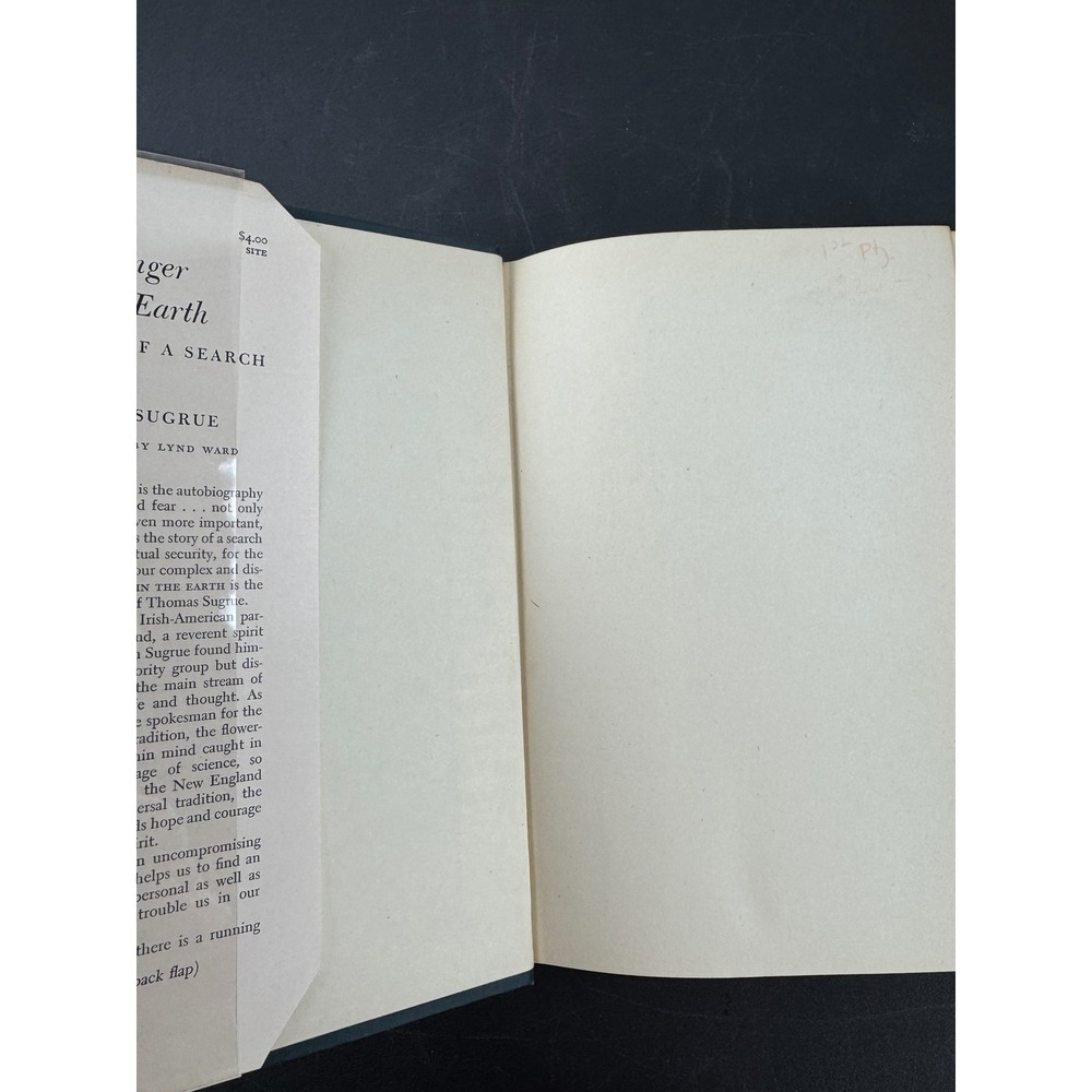 Stranger in the Earth Thomas Sugrue 1948 First Printing Hardcover Dust Jacket - Picture 3 of 9